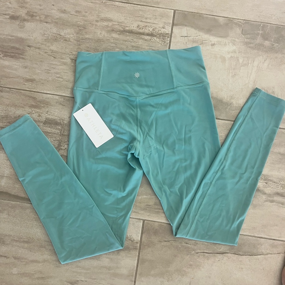 Athleta Elation Ultra High Rise, size Medium tall, Juniper, new with tags